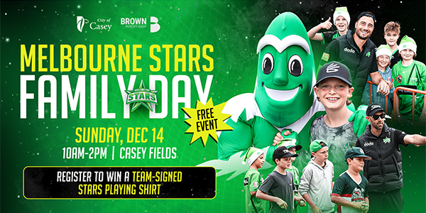 Get set for Melbourne Stars Family Day at Casey Fields
